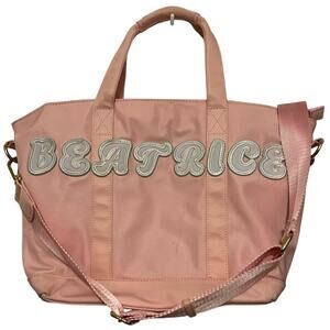 Stoney Clover Classic Mini Zip Tote Bag BEATRICE Crossbody Strap Pink Nylon